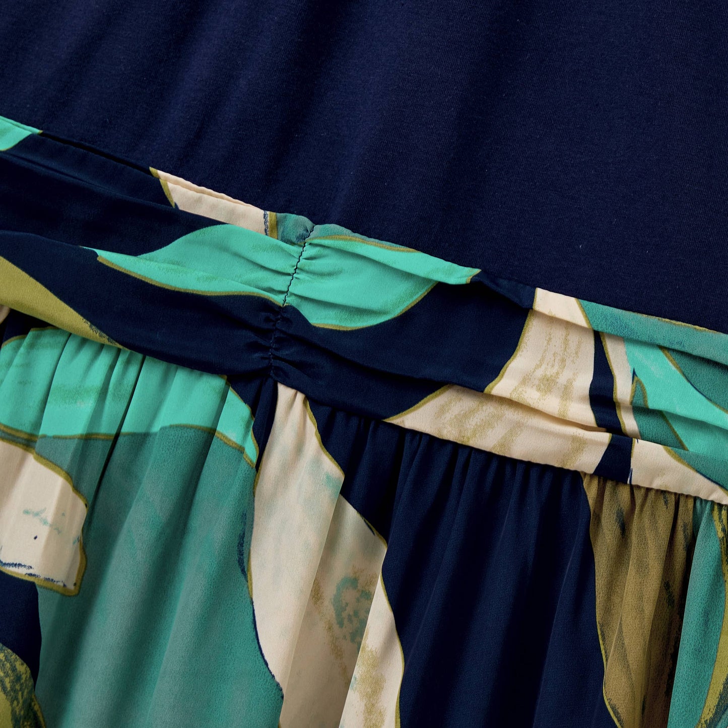 Leaf Dress: Blue: 4-5 Years