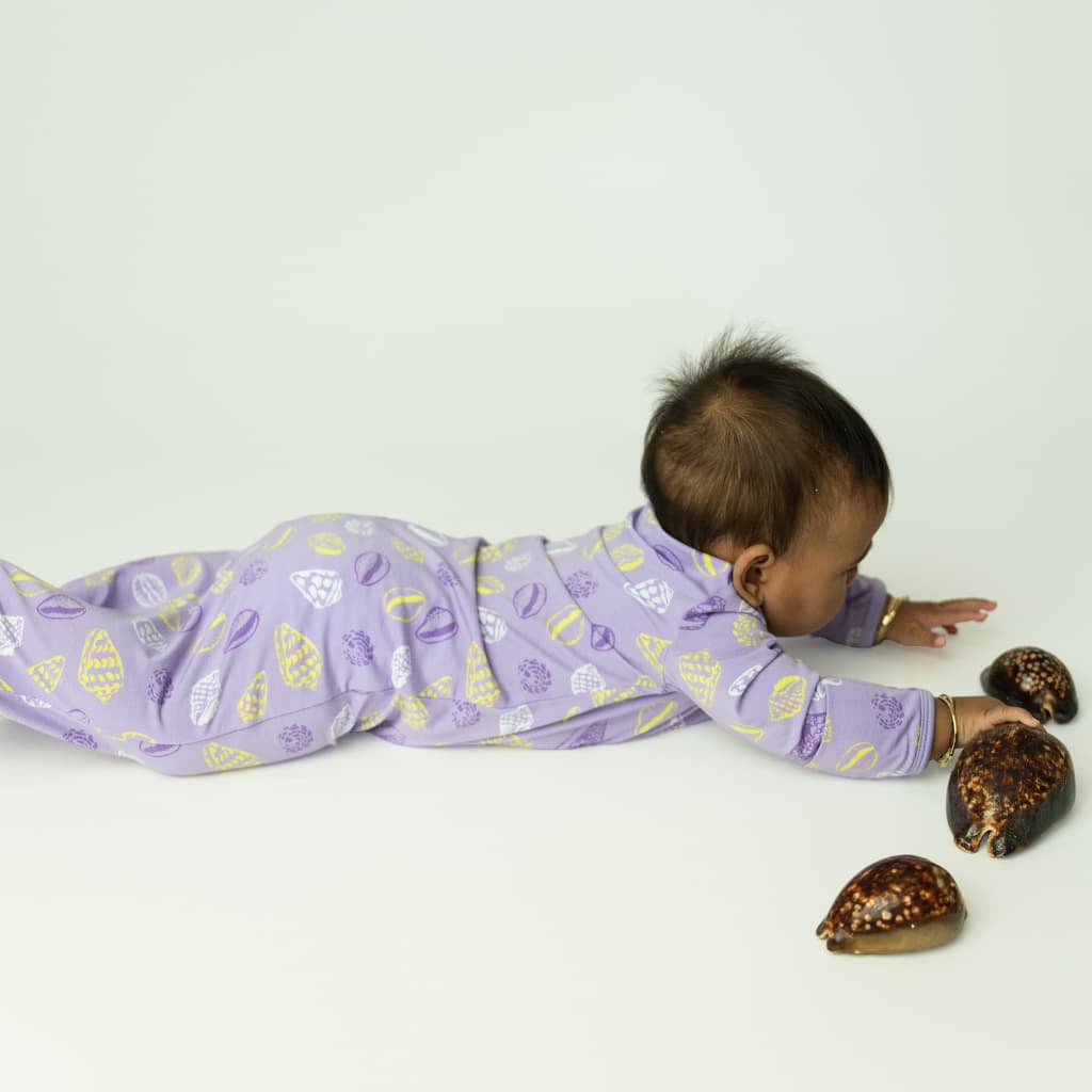 Shell Pop Bamboo Layette Gown: 0-3M