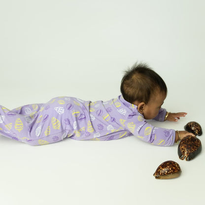 Shell Pop Bamboo Layette Gown: 3-6M