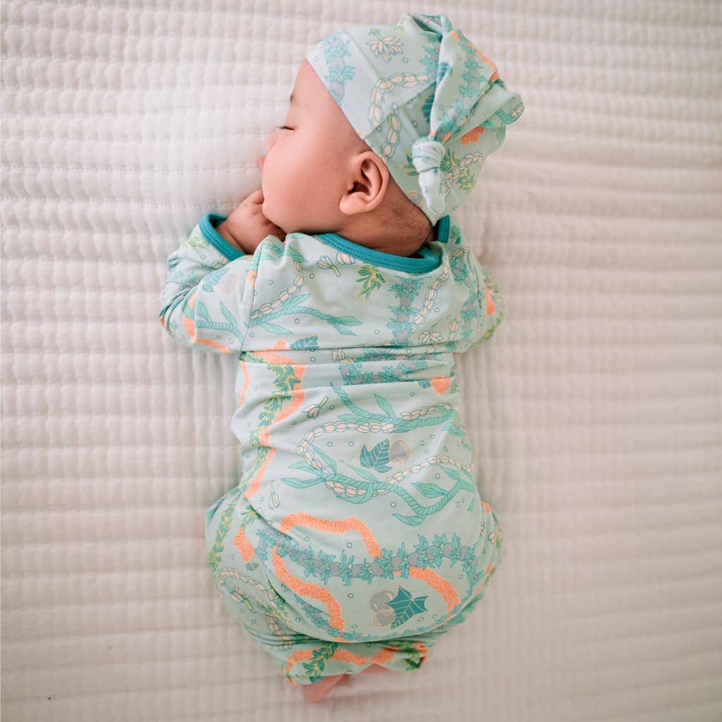 Lei Stand Bamboo Layette Gown: 3-6M