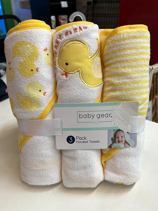 New Baby Gear Hooded Towels 3pk