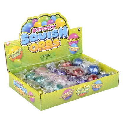 1.6" SQUISH STICKY METALLIC ORBS