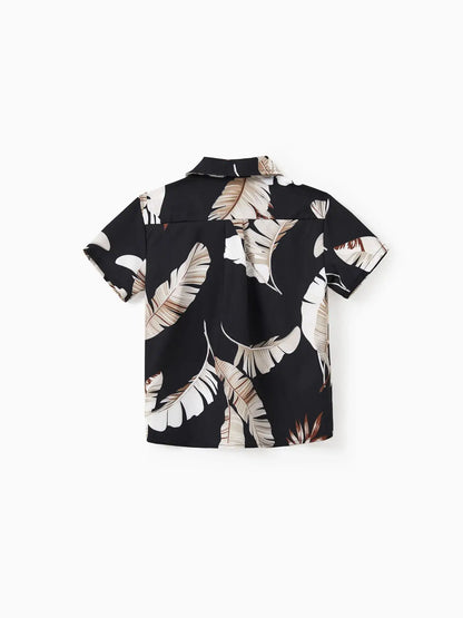 Banana Leaf Shirt: Black 2 Years