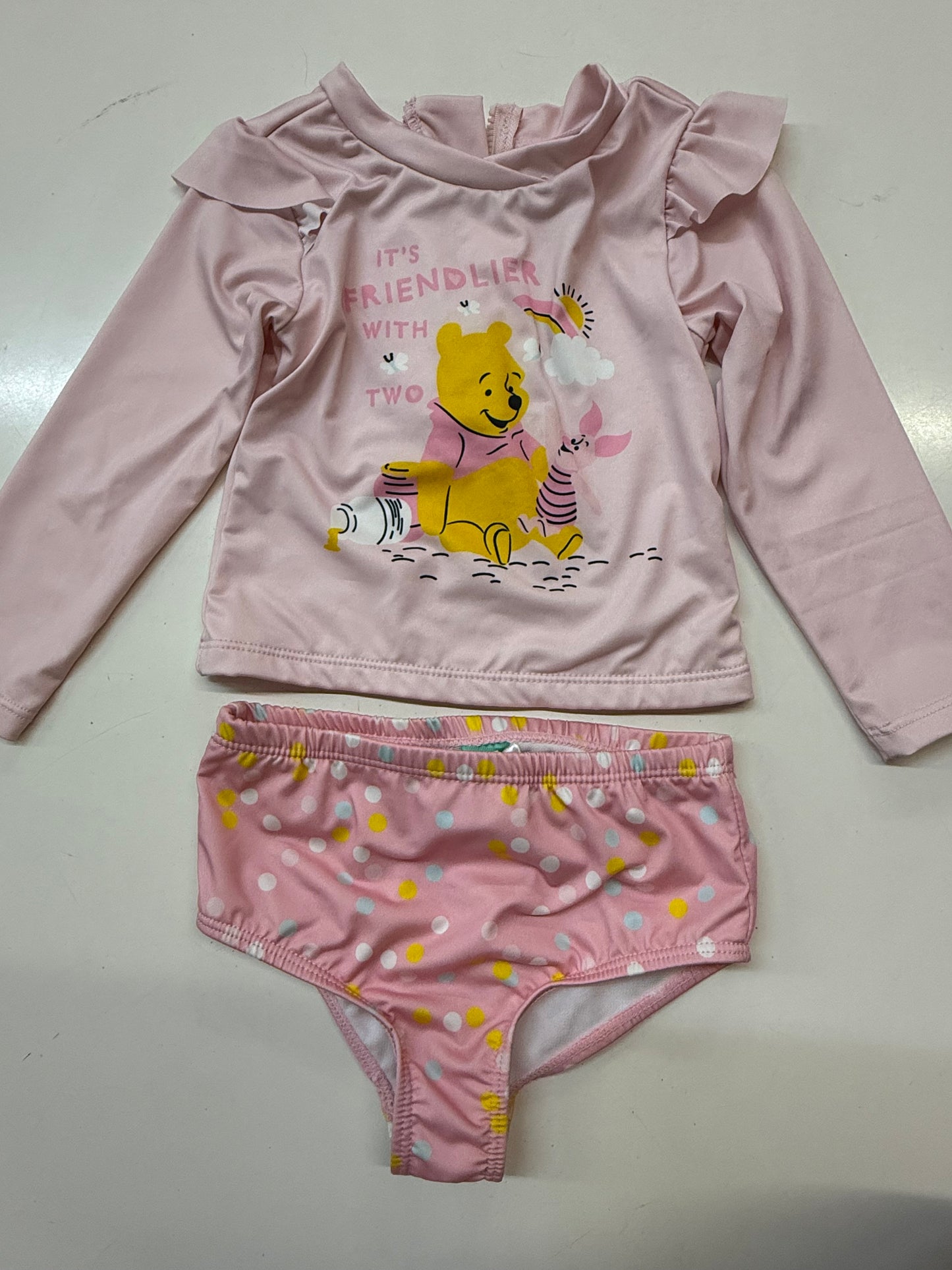 Pink Pooh 2pc Swim, 18m