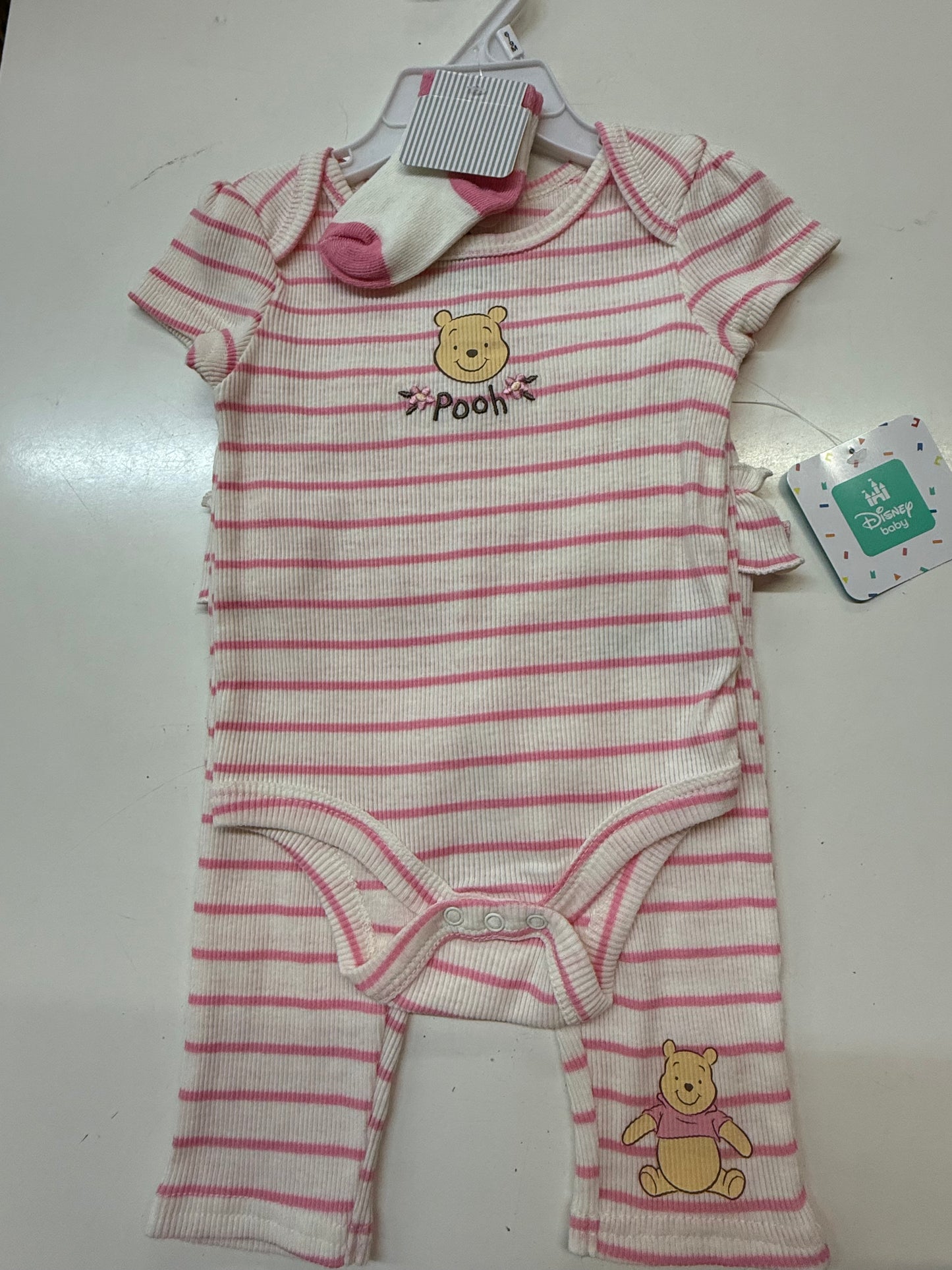 New Pooh 3pc, 6-9m