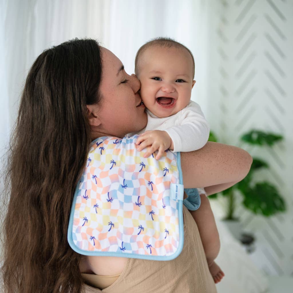Sunset Checker Burp Cloth