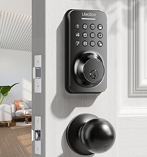 New Keypad Deadbolt w/ Doorknob Matte Black