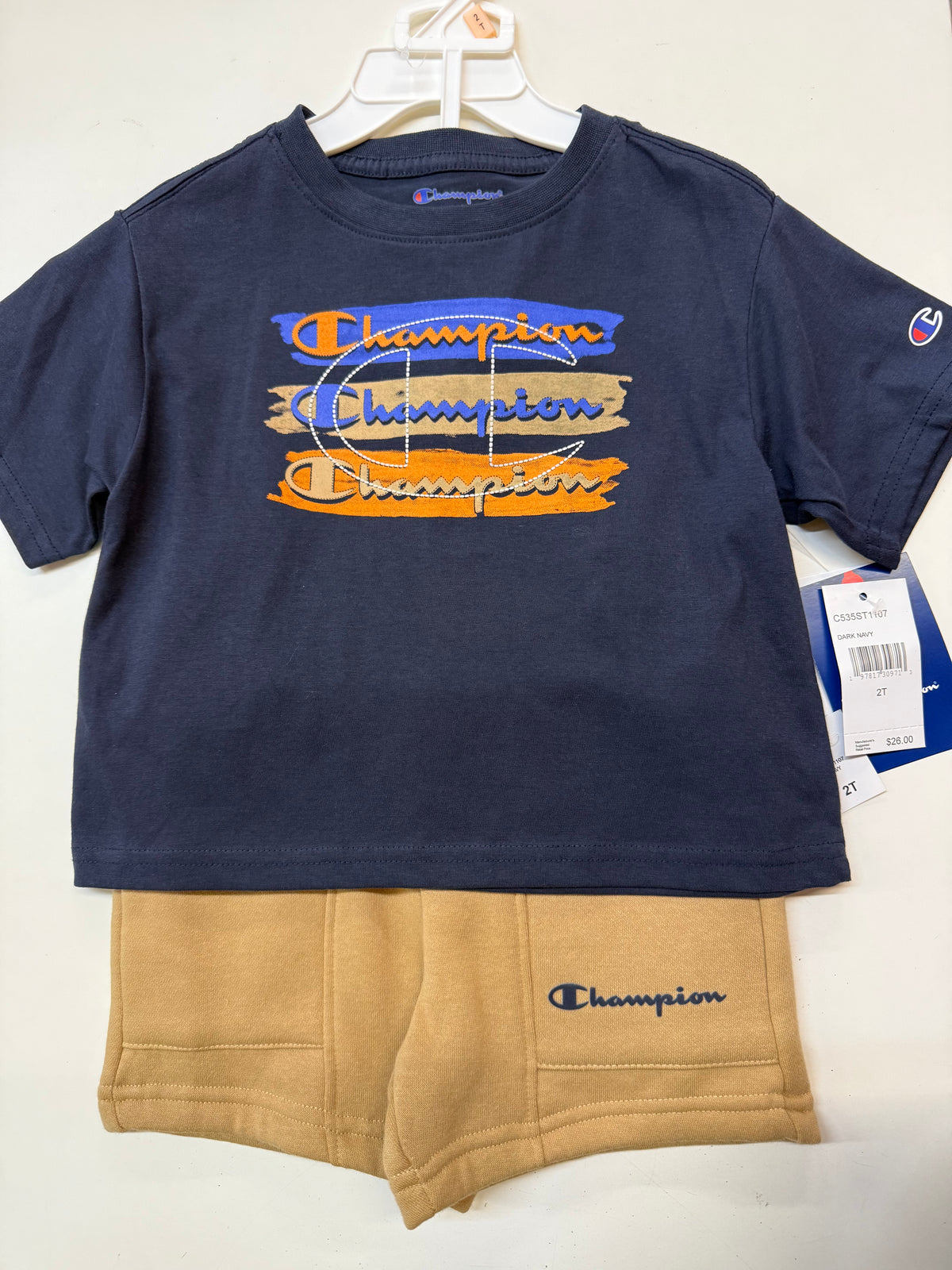 New Champion 2pc Outfit, 2T