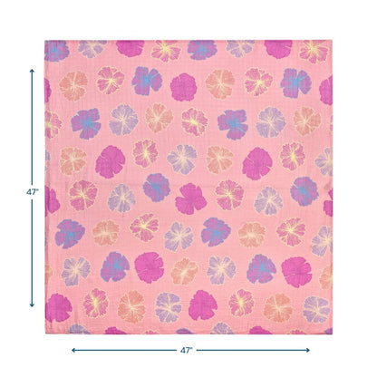 Seaflower Muslin Swaddle Blanket