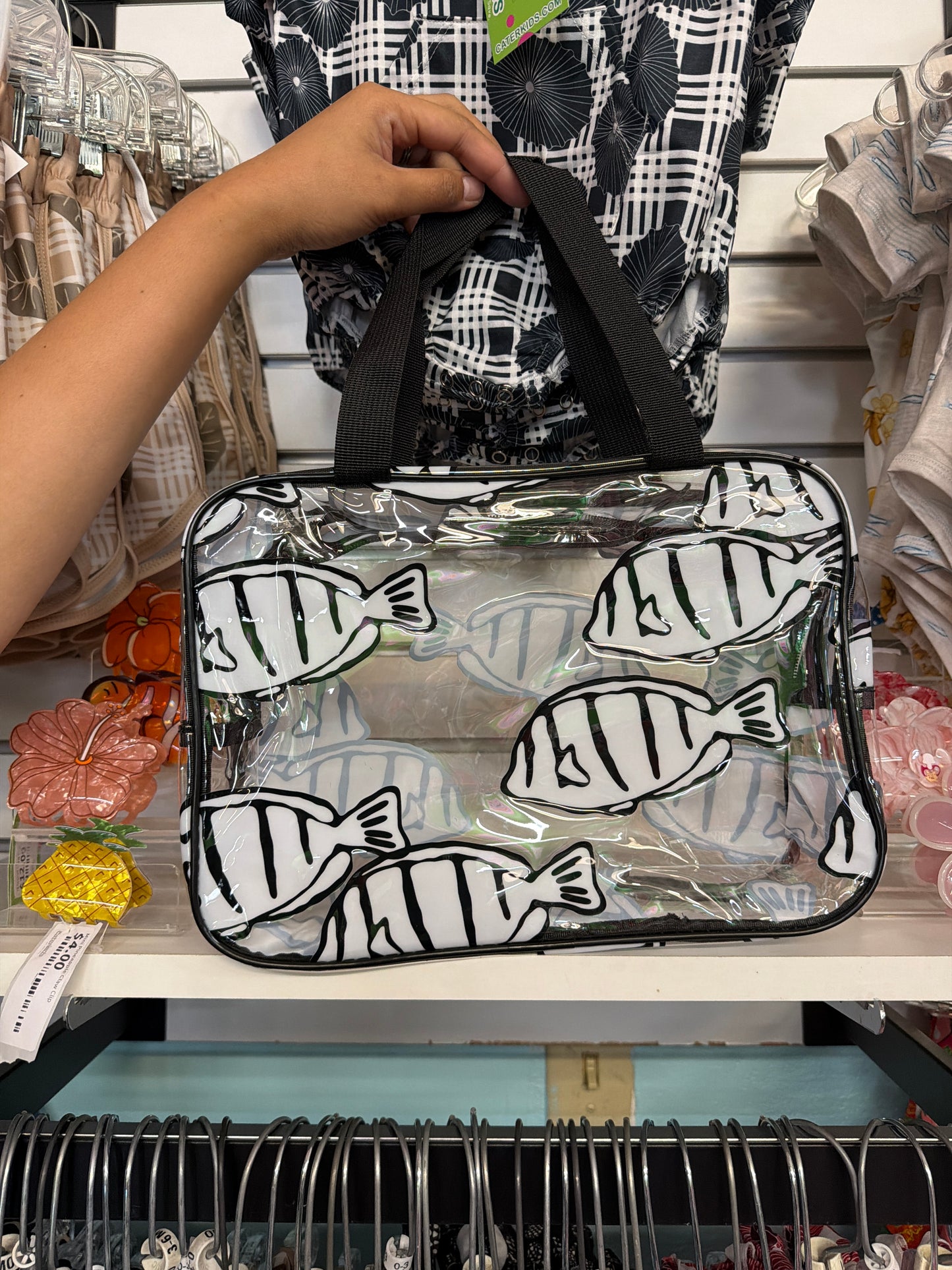 12” Clear Zip Bag, Manini
