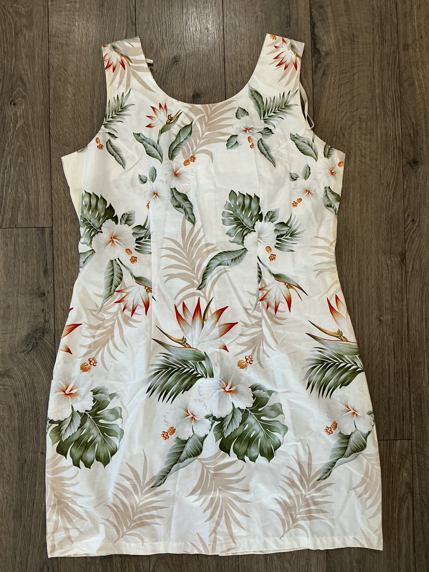 NWOT KY’s Hawaii Vintage Beige Mini Dress Size S, XL