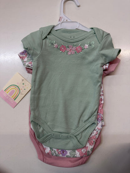 New Millie & Myles Bodysuits 3pk, 0-3m