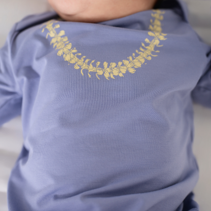 Lei Pua Kenikeni Bamboo Layette Gown: 0-3M