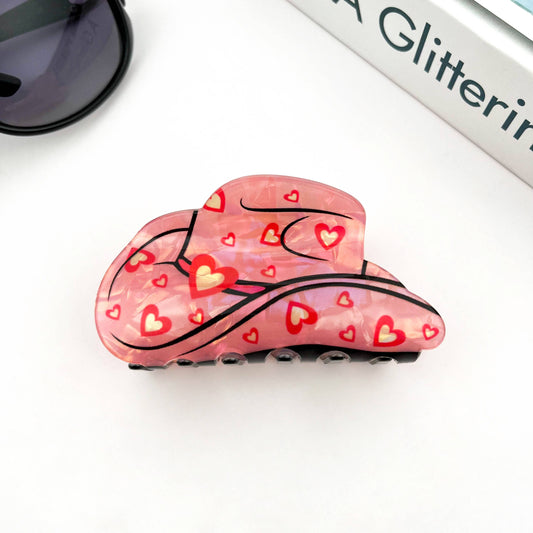 Cowgirl Hair Claw Clip: Heart