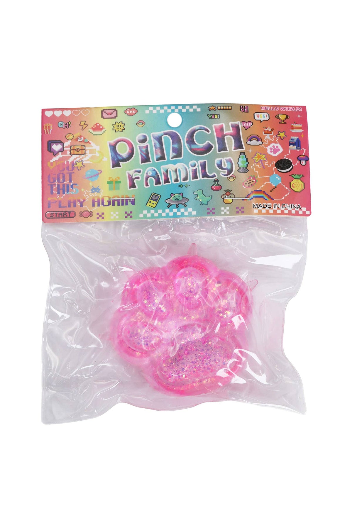 Cat Paw Glittery Squishy