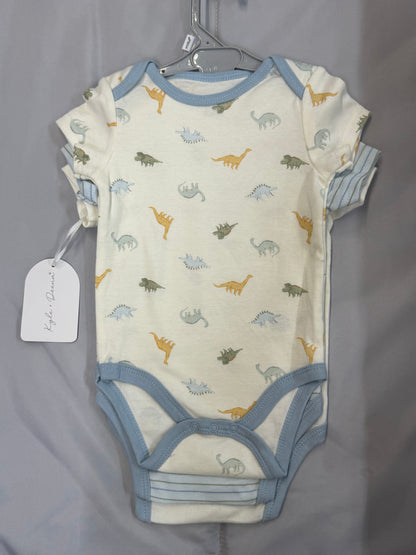 New 3pc Dinosaur Bodysuits, 6-9m