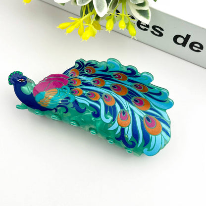 Peacock Claw Clip, Pink
