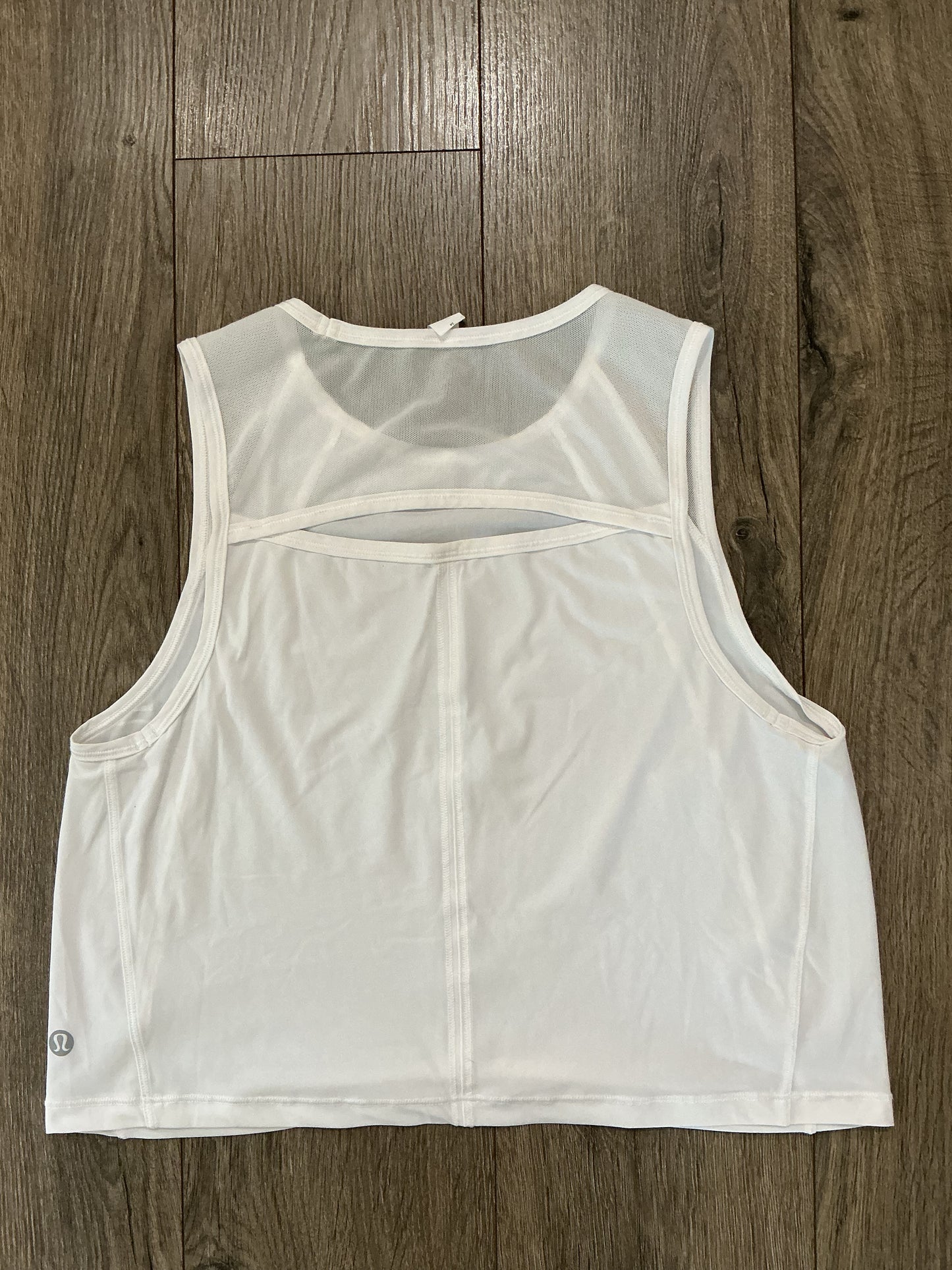 Lululemon white Align Racerback sculpt Tank Top reflective women's small XS 2