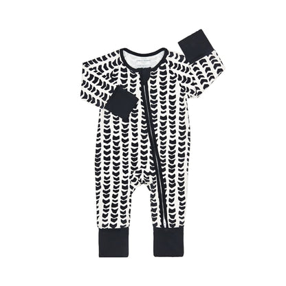 Shell-ish Bamboo Coverall: 12-18M