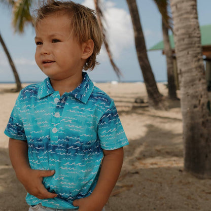 Nalu Bamboo Polo Shirt: 4T