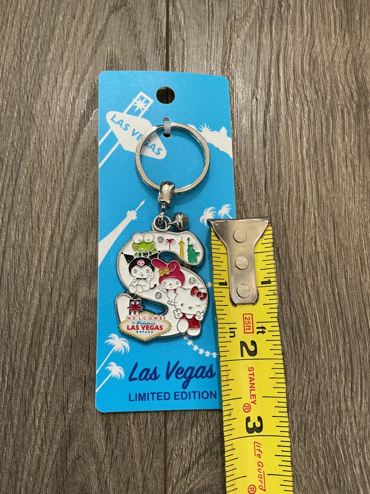 Limited Edition Las Vegas ‘S’  Sanrio Keychain Hello kitty My Melody