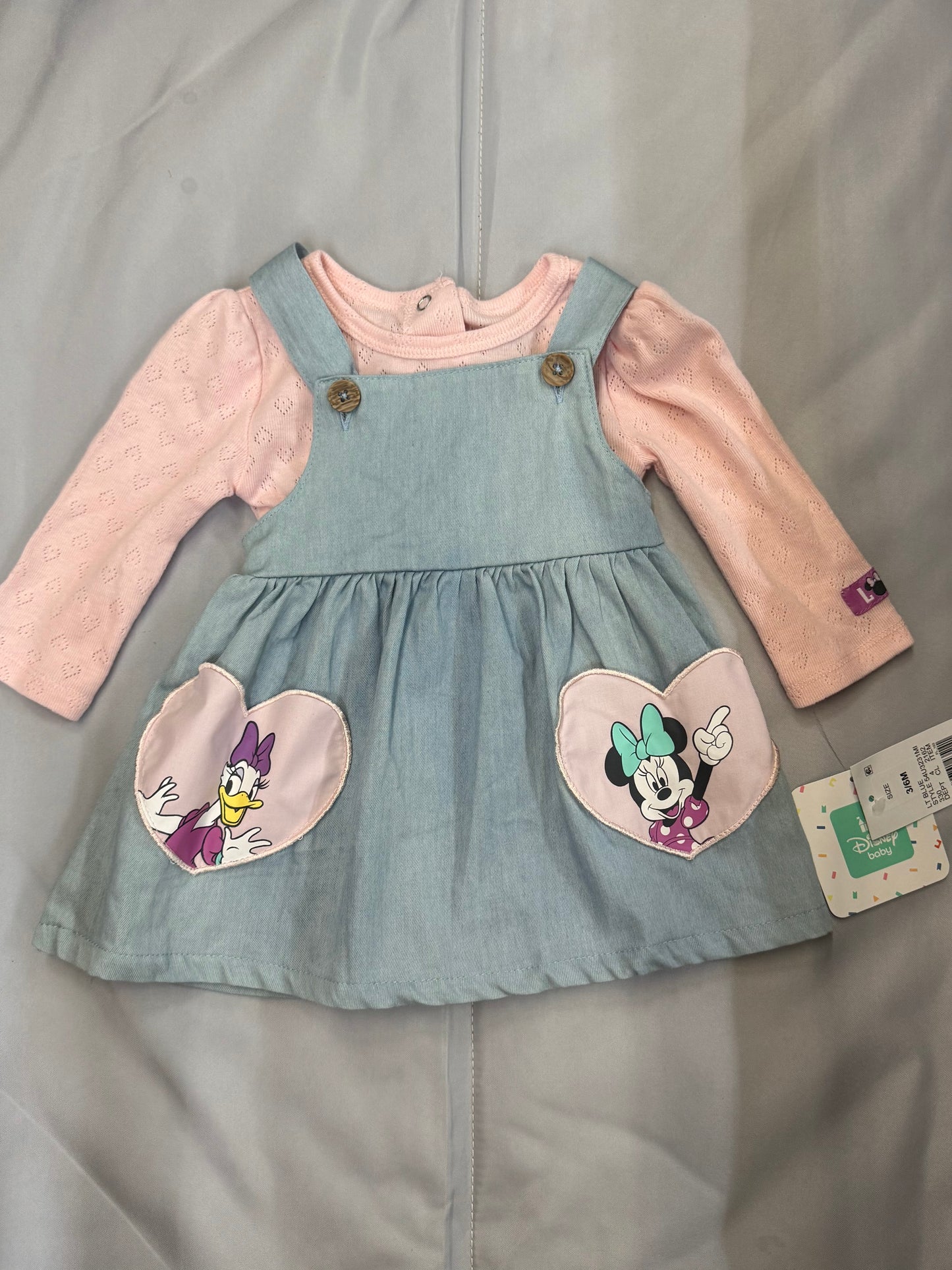 New Disney Baby 2pc Outfit, 3-6m