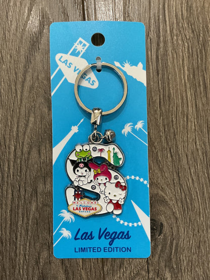 Limited Edition Las Vegas ‘S’  Sanrio Keychain Hello kitty My Melody