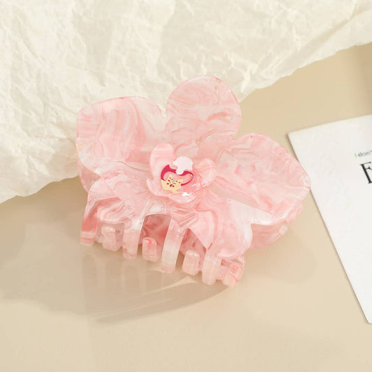 Orchid Claw Clip, Pink