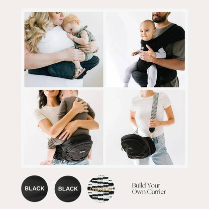 The Tushbaby Hip Carrier: Black & Gold / Tushbaby