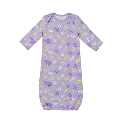 Shell Pop Bamboo Layette Gown: 3-6M