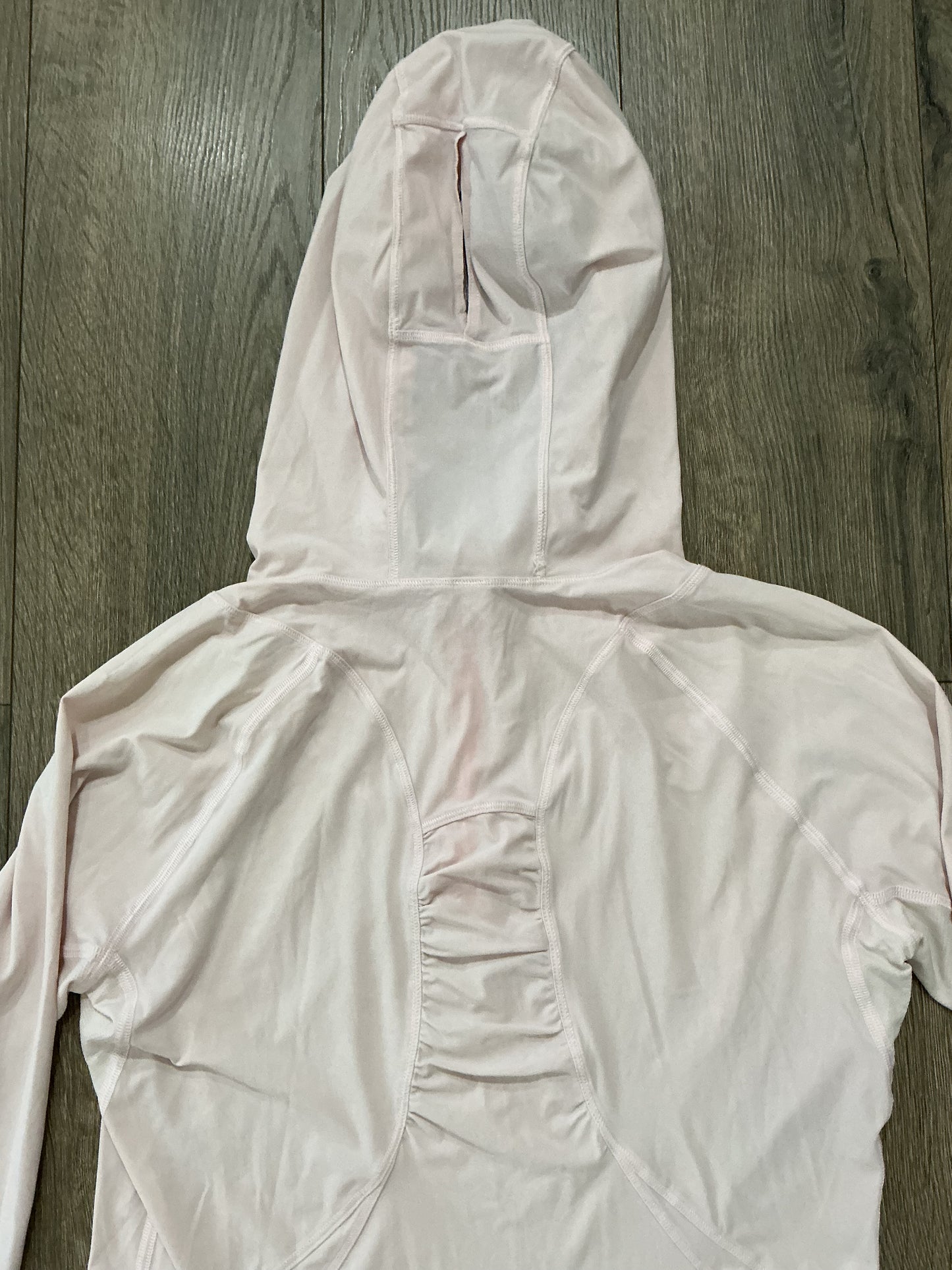Lululemon Pullover Hoodie Shirt Womens 6 Light Peach Quarter Zip Athletic Ladies