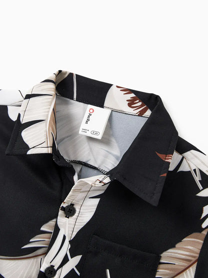 Banana Leaf Shirt: Black 2 Years