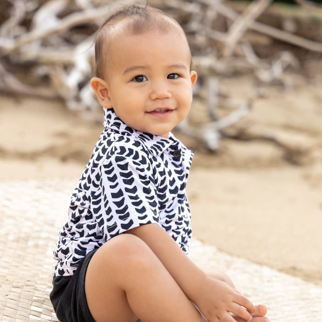 Shell-ish Bamboo Polo Shirt: 12M