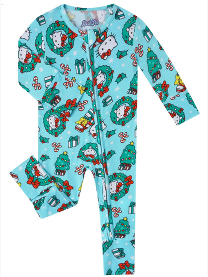 PoshTOT Hello Kitty Wreath Romper: 6-12M