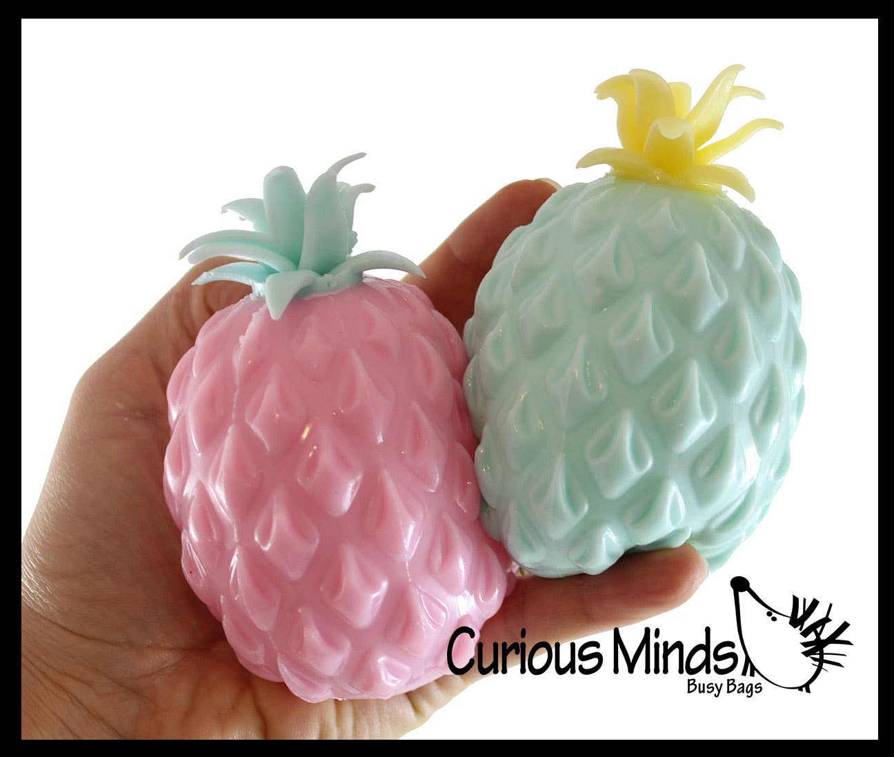 Colored Pineapple Bead Filled Squishy
