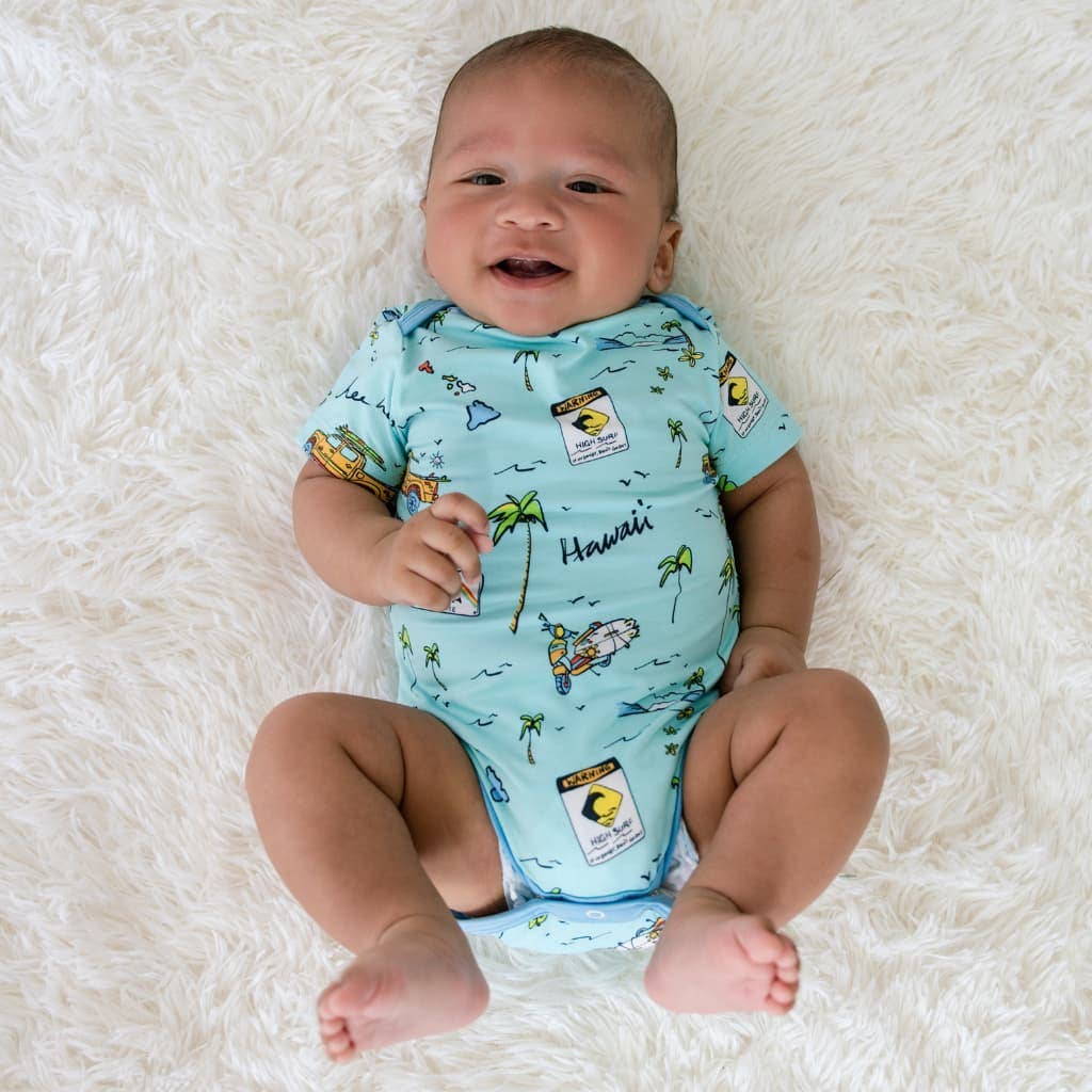 We Go Holoholo Bamboo Onesie: 6-12M