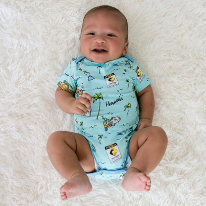 We Go Holoholo Bamboo Onesie: 6-12M