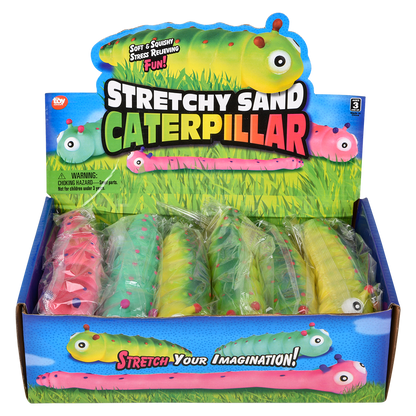 6" STRETCHY SAND CATERPILLAR