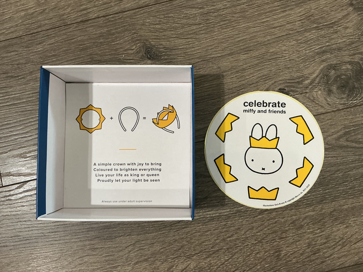 miffy crown lamb, baby hat, yellow silicone, Miffy, and friend sticker ￼
