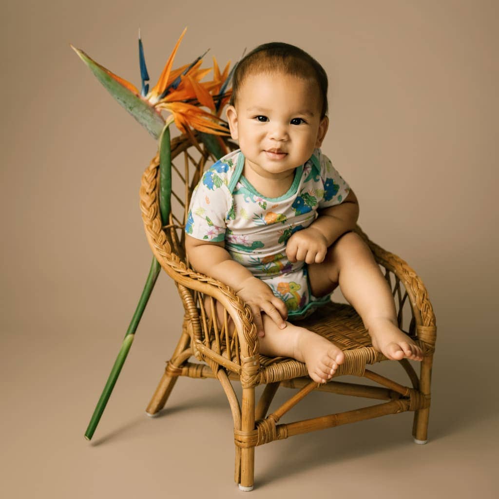 Aloha Before Time Bamboo Onesie: 0-6M