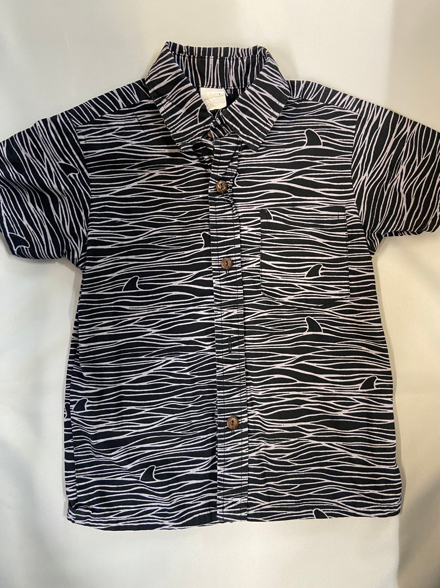 Sophias Closet Hawaii Collar Shirt, 4t