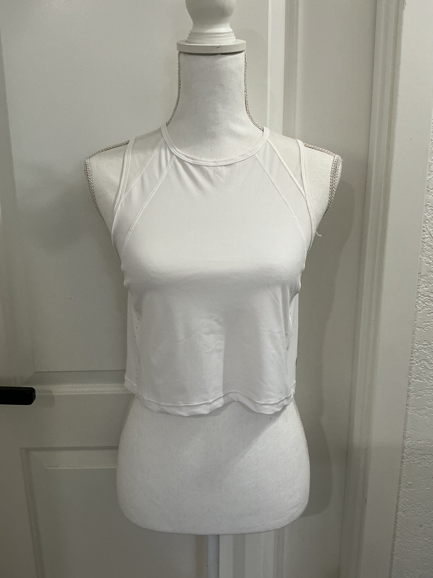 Lululemon white Align Racerback sculpt Tank Top reflective women's small XS 2