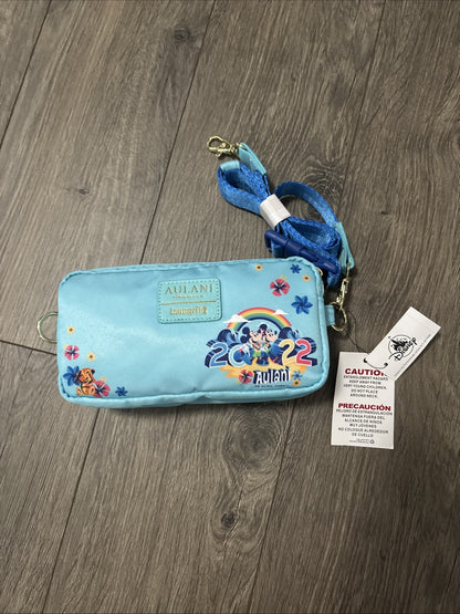 NEW Disney Aulani Resort Loungefly Bag Crossbody Purse Hawaii Hawaiian Blue 2022