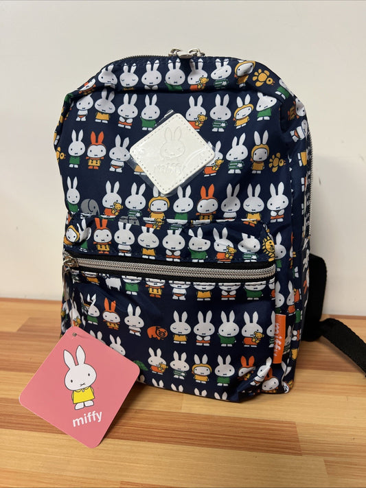 ~NEW~ Japan Anime Miffy Mini Backpack Navy Child Kid Toddler Size Bunny