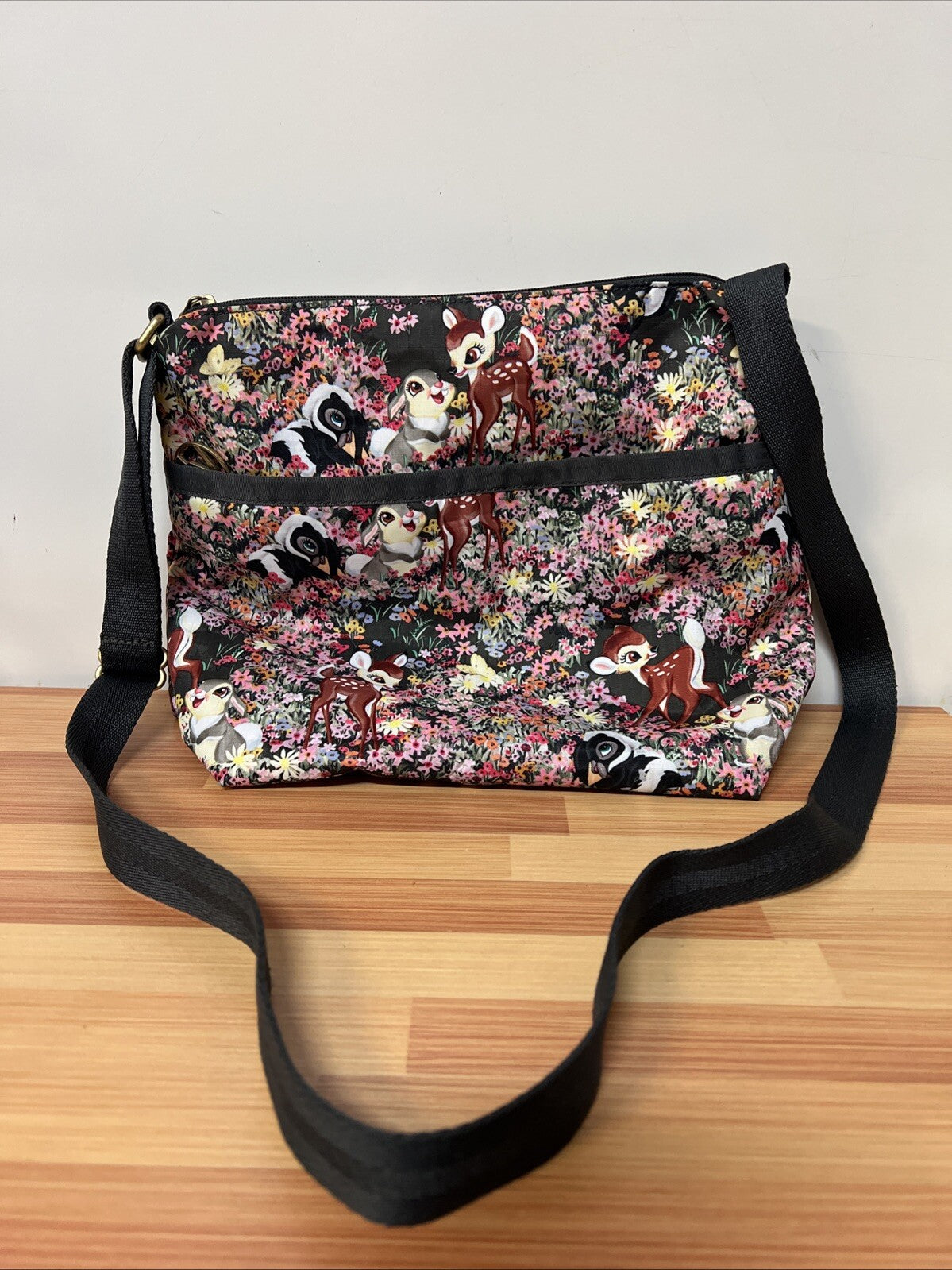Bambi Disney LeSportSac LeSport Crossbody Shoulder Purse Bag Thumper Flower