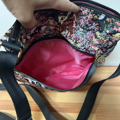 Bambi Disney LeSportSac LeSport Crossbody Shoulder Purse Bag Thumper Flower