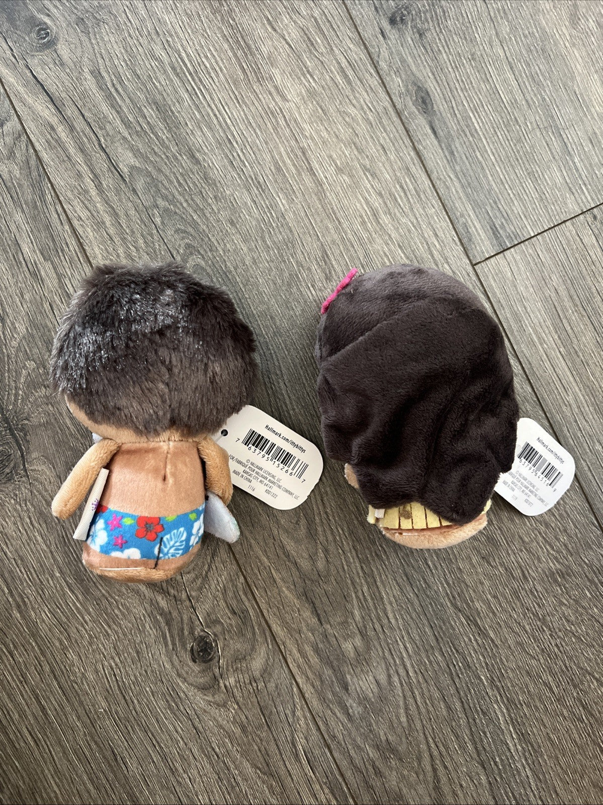 Hallmark Itty Bittys Disney Hula Girl & Hula Boy Limited Edition 4.5” Plush Set