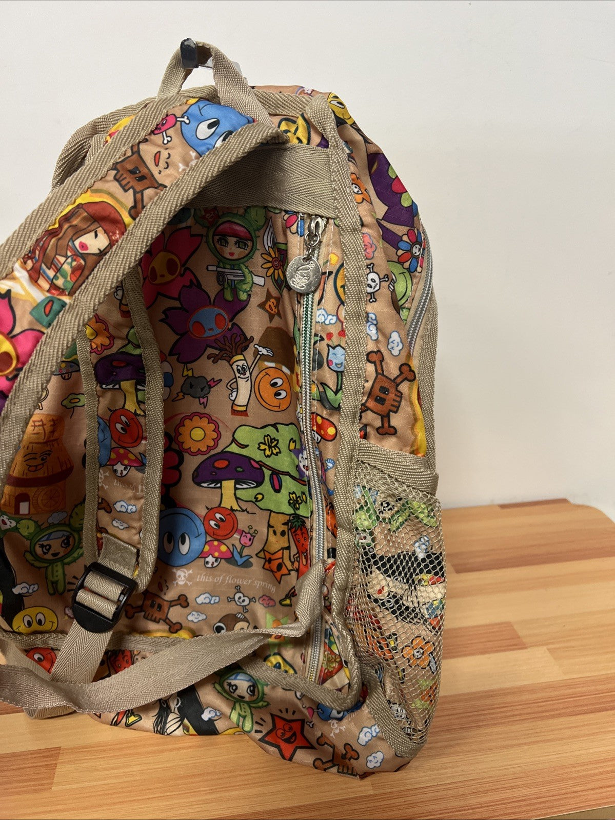 Tokidoki x LeSportsac Backpack Cactus Spring Flower Beige