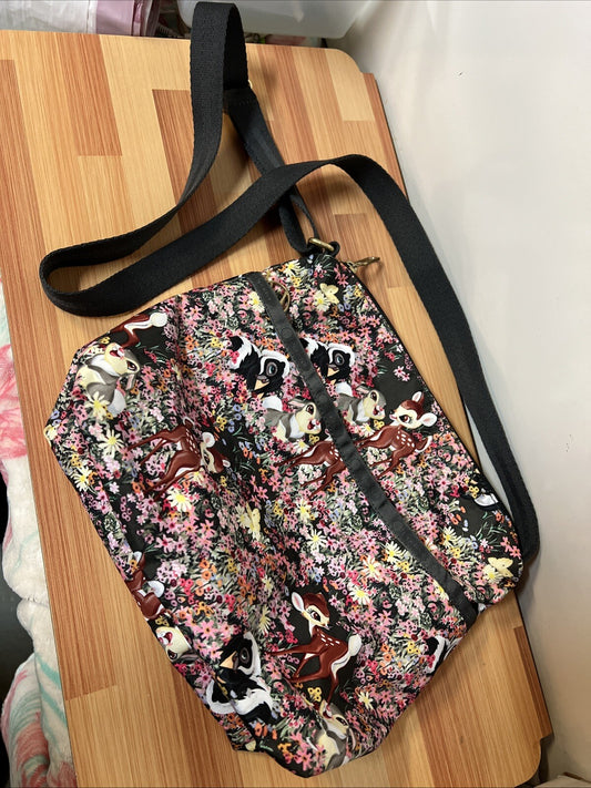 Bambi Disney LeSportSac LeSport Crossbody Shoulder Purse Bag Thumper Flower