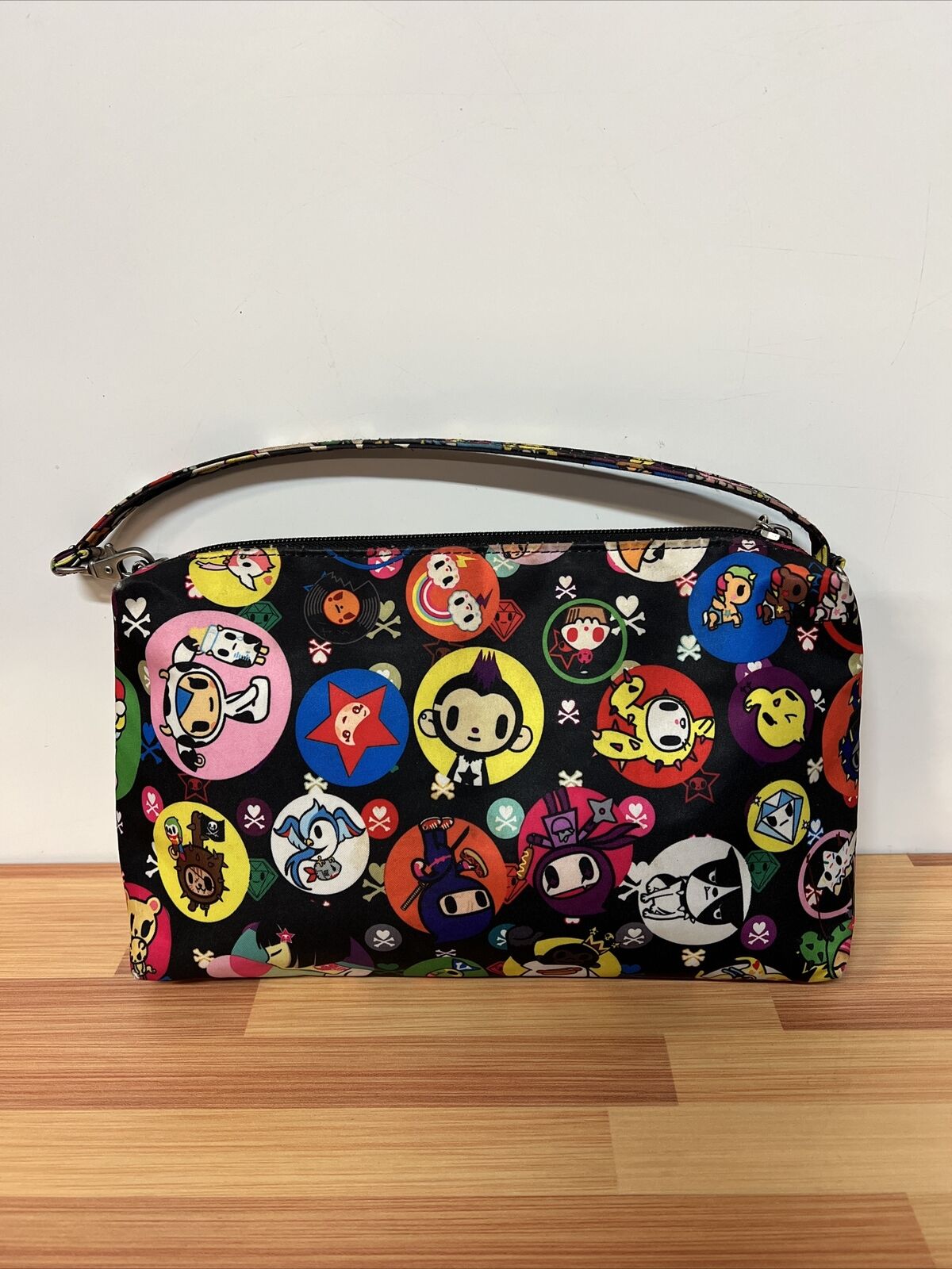 JuJuBe x Tokidoki Bubble Trouble Be Quick Clutch Pouch Wristlet Bag 11x7”